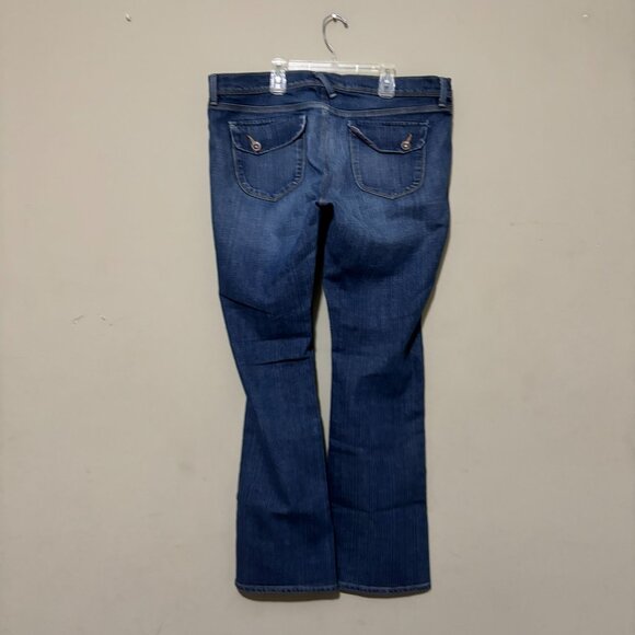 Old Navy Mid-Rise Bootcut Jeans – Size 16 Blue Denim - Picture 2 of 5